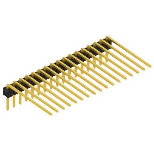 Stiftleiste, 17-polig, RM 2.54 mm, abgewinkelt, schwarz, SL320717G Sonderaktion