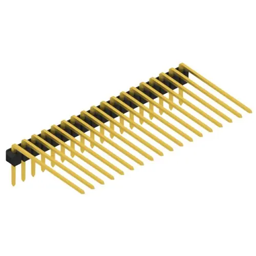 Super-Preis Stiftleiste, 18-polig, RM 2.54 mm, abgewinkelt, schwarz, SL320718G