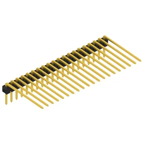 Direktkauf Stiftleiste, 20-polig, RM 2.54 mm, abgewinkelt, schwarz, 10056262