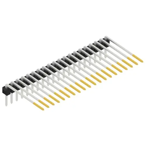 Stiftleiste, 20-polig, RM 2.54 mm, abgewinkelt, schwarz, 10131138 Rabatt