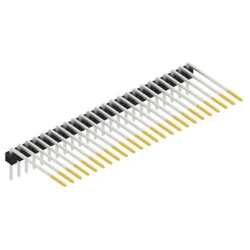 Stiftleiste, 24-polig, RM 2.54 mm, abgewinkelt, schwarz, SL320724S Super-Preis
