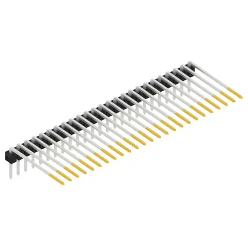 Kostenloser Versand Stiftleiste, 25-polig, RM 2.54 mm, abgewinkelt, schwarz, SL320725S