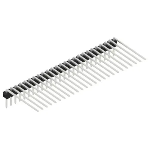 Stiftleiste, 25-polig, RM 2.54 mm, abgewinkelt, schwarz, SL320725Z Top-Preis