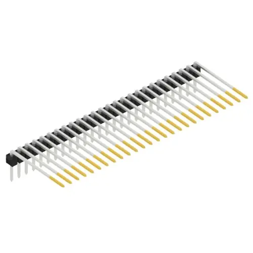 Stiftleiste, 26-polig, RM 2.54 mm, abgewinkelt, schwarz, SL320726S Gratis Versand