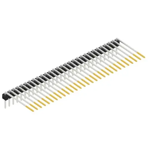 Schnäppchen Stiftleiste, 29-polig, RM 2.54 mm, abgewinkelt, schwarz, SL320729S