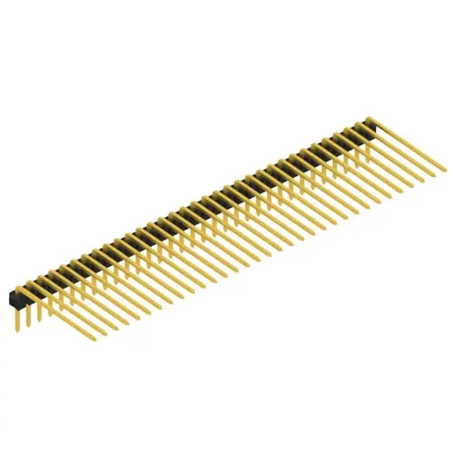 Stiftleiste, 33-polig, RM 2.54 mm, abgewinkelt, schwarz, SL320733G Bestseller