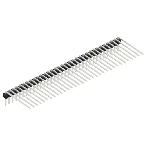 Stiftleiste, 33-polig, RM 2.54 mm, abgewinkelt, schwarz, SL320733Z Bestpreis