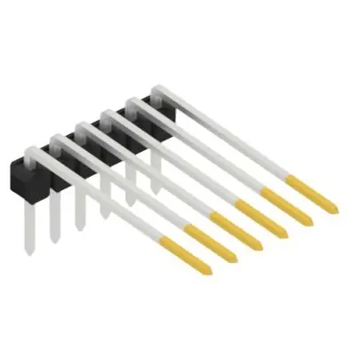Stiftleiste, 6-polig, RM 2.54 mm, abgewinkelt, schwarz, SL32076S Online Kaufen
