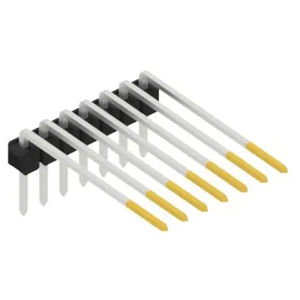 Saisonangebot Stiftleiste, 7-polig, RM 2.54 mm, abgewinkelt, schwarz, SL32077S