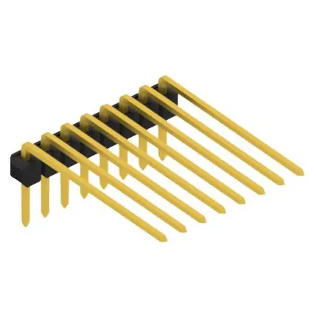 Letzte Chance Stiftleiste, 8-polig, RM 2.54 mm, abgewinkelt, schwarz, SL32078G