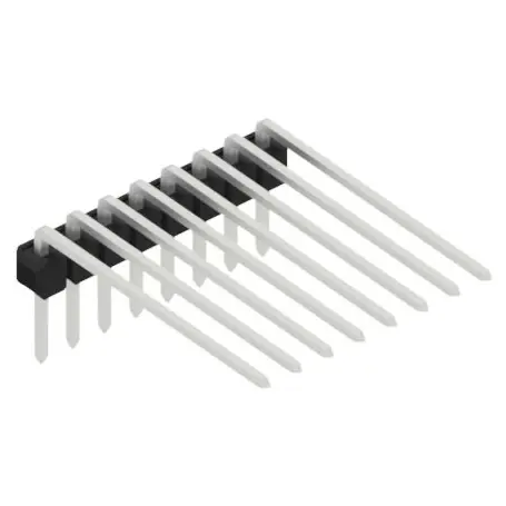 Versand Am Gleichen Tag Stiftleiste, 8-polig, RM 2.54 mm, abgewinkelt, schwarz, SL32078Z