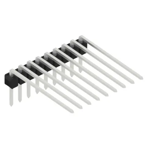Stiftleiste, 9-polig, RM 2.54 mm, abgewinkelt, schwarz, SL32079Z Sofort Bestellen