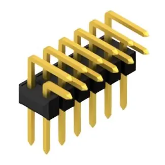 Gratis Versand Stiftleiste, 12-polig, RM 2.54 mm, abgewinkelt, schwarz, 10056285