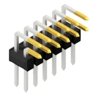 Solange Der Vorrat Reicht Stiftleiste, 12-polig, RM 2.54 mm, abgewinkelt, schwarz, 10056286