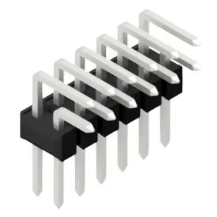 Neue Ware Stiftleiste, 12-polig, RM 2.54 mm, abgewinkelt, schwarz, 10056287