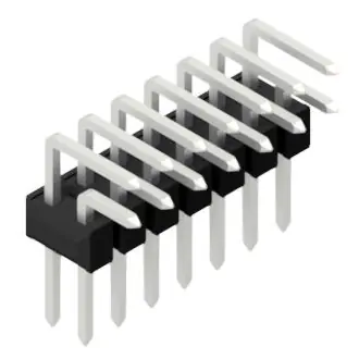 Wochenendangebot Stiftleiste, 14-polig, RM 2.54 mm, abgewinkelt, schwarz, 10056290