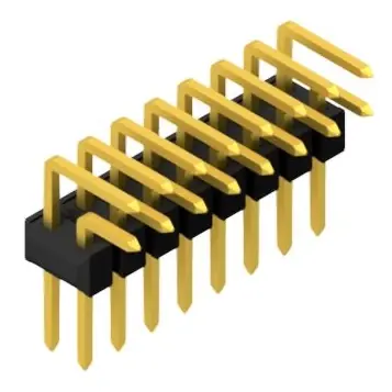 Markenware Stiftleiste, 16-polig, RM 2.54 mm, abgewinkelt, schwarz, 10056291