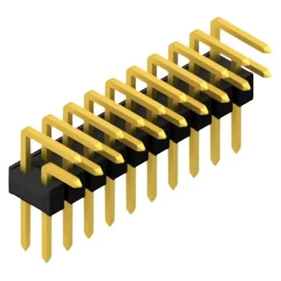 Stiftleiste, 20-polig, RM 2.54 mm, abgewinkelt, schwarz, 10056297 Angebot