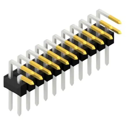 Jetzt Kaufen Stiftleiste, 22-polig, RM 2.54 mm, abgewinkelt, schwarz, SL402522S