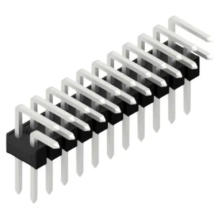 Stiftleiste, 22-polig, RM 2.54 mm, abgewinkelt, schwarz, 10056302 Direktkauf