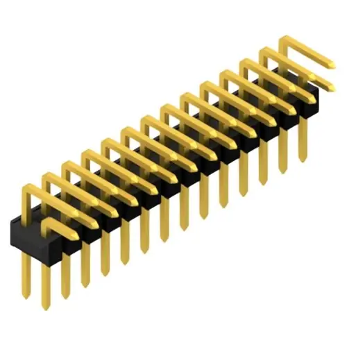 Stiftleiste, 28-polig, RM 2.54 mm, abgewinkelt, schwarz, 10056309 Wochenendangebot