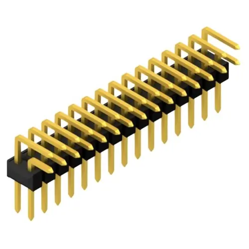 Jetzt Bestellen Stiftleiste, 30-polig, RM 2.54 mm, abgewinkelt, schwarz, 10056312