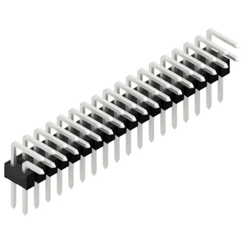 Markenware Stiftleiste, 36-polig, RM 2.54 mm, abgewinkelt, schwarz, 10056322