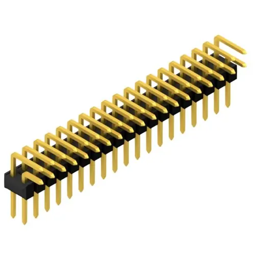 Sichere Zahlung Stiftleiste, 38-polig, RM 2.54 mm, abgewinkelt, schwarz, 10056323