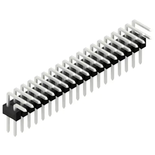 Kostenloser Versand Stiftleiste, 38-polig, RM 2.54 mm, abgewinkelt, schwarz, SL402538Z