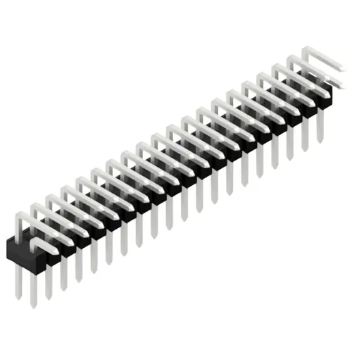 Stiftleiste, 40-polig, RM 2.54 mm, abgewinkelt, schwarz, 10056326 Jetzt Bestellen