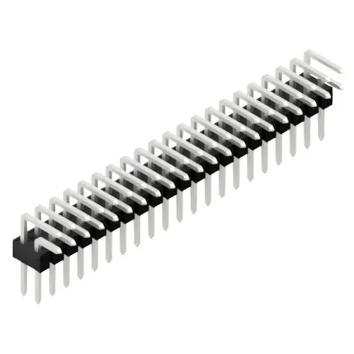 Stiftleiste, 42-polig, RM 2.54 mm, abgewinkelt, schwarz, 10056328 Must-Have