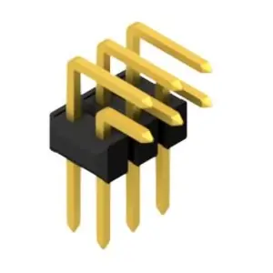 Preisreduziert Stiftleiste, 6-polig, RM 2.54 mm, abgewinkelt, schwarz, 10056274