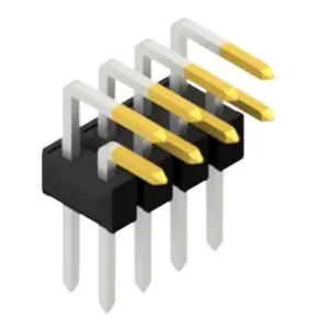 Stiftleiste, 8-polig, RM 2.54 mm, abgewinkelt, schwarz, 10056280 Jetzt Kaufen