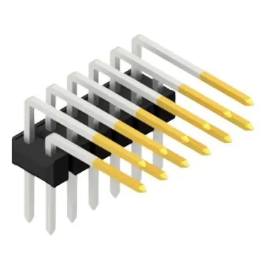 Abverkauf Stiftleiste, 12-polig, RM 2.54 mm, abgewinkelt, schwarz, SL410112S