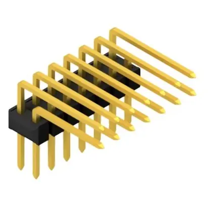 Jetzt Kaufen Stiftleiste, 14-polig, RM 2.54 mm, abgewinkelt, schwarz, 10056373