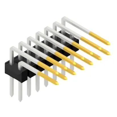 Nur Für Kurze Zeit Stiftleiste, 14-polig, RM 2.54 mm, abgewinkelt, schwarz, SL410114S