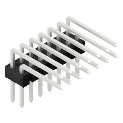 Highlight Stiftleiste, 14-polig, RM 2.54 mm, abgewinkelt, schwarz, 10056374