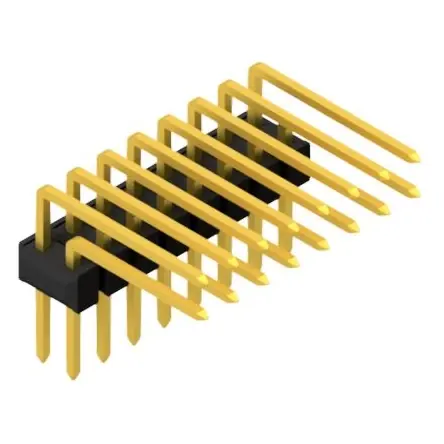 Stiftleiste, 16-polig, RM 2.54 mm, abgewinkelt, schwarz, 10056375 Heißes Angebot