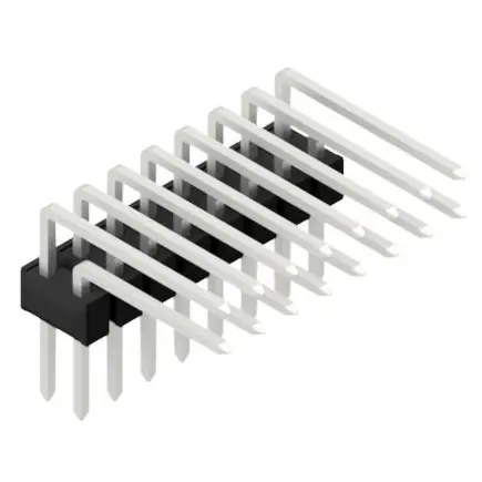 Stiftleiste, 16-polig, RM 2.54 mm, abgewinkelt, schwarz, 10056376 Begrenztes Angebot