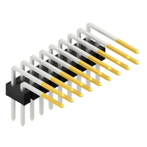Stiftleiste, 18-polig, RM 2.54 mm, abgewinkelt, schwarz, SL410118S Kostenfreie Lieferung