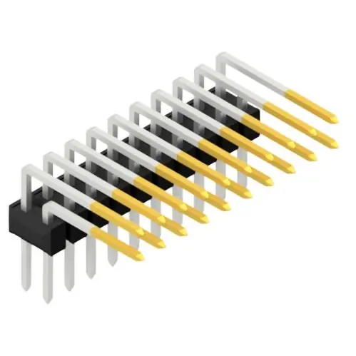 Nur Heute Stiftleiste, 20-polig, RM 2.54 mm, abgewinkelt, schwarz, SL410120S