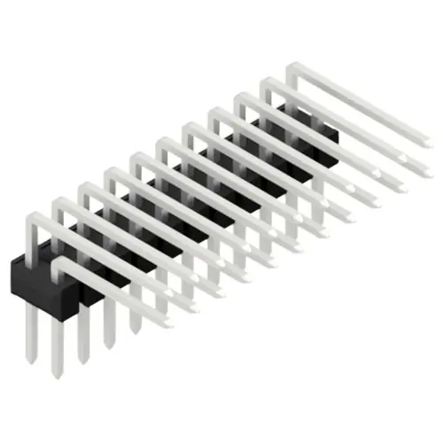 Stiftleiste, 22-polig, RM 2.54 mm, abgewinkelt, schwarz, 10056380 Kracherpreis
