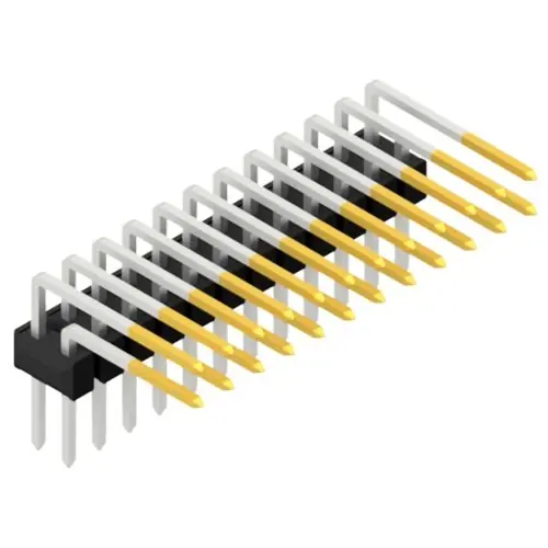 Kostenloser Versand Stiftleiste, 24-polig, RM 2.54 mm, abgewinkelt, schwarz, SL410124S