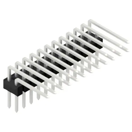 Neu Im Sortiment Stiftleiste, 24-polig, RM 2.54 mm, abgewinkelt, schwarz, SL410124Z