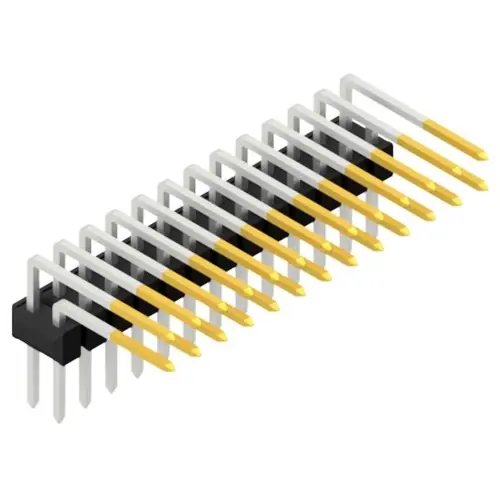 Echt Stiftleiste, 26-polig, RM 2.54 mm, abgewinkelt, schwarz, SL410126S