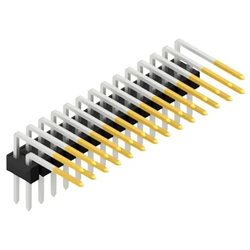 Stiftleiste, 28-polig, RM 2.54 mm, abgewinkelt, schwarz, 10056384 Abverkauf