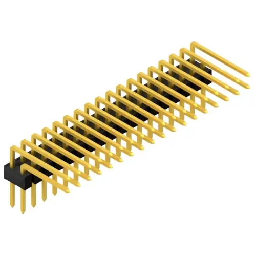 Top-Angebot Stiftleiste, 36-polig, RM 2.54 mm, abgewinkelt, schwarz, 10056389