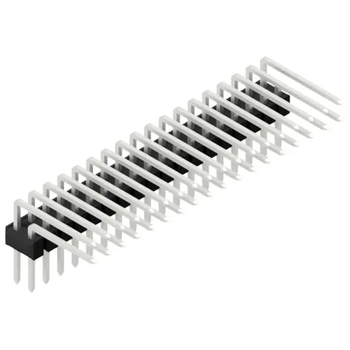 Rabatt Stiftleiste, 36-polig, RM 2.54 mm, abgewinkelt, schwarz, 10056390