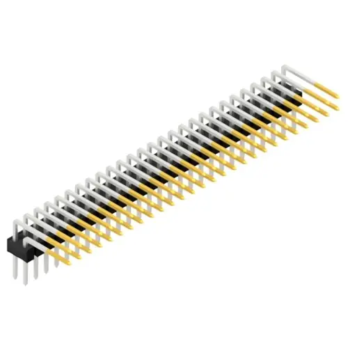 Stiftleiste, 54-polig, RM 2.54 mm, abgewinkelt, schwarz, SL410154S Aktuell