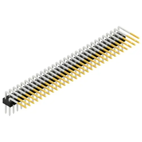 Kostenfreie Lieferung Stiftleiste, 60-polig, RM 2.54 mm, abgewinkelt, schwarz, SL410160S